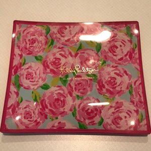 Lilly Pulitzer Glass Catchall Tray